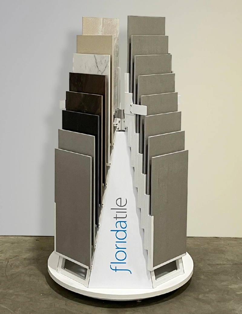 Florida Tile Rotating Stair-Step Display Manufacturing