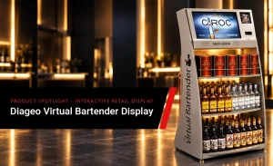 Diageo Virtual Bartender Display