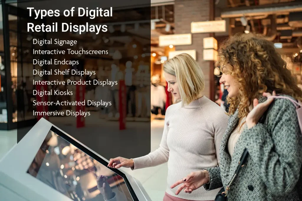 Types of Digital Retail Displays